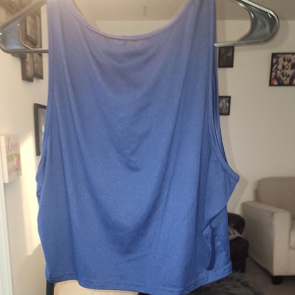 FIRM PRICE Blue Women's Top Xxl But Fits Small